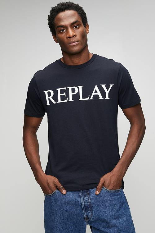Basic Jersey Crew Neck T-shirt - Navy/White