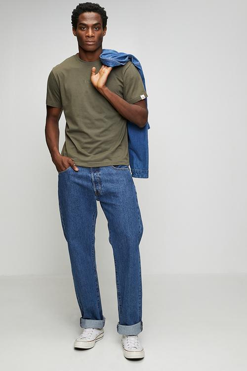 Basic Jersey Crew Neck T-shirt - Khaki
