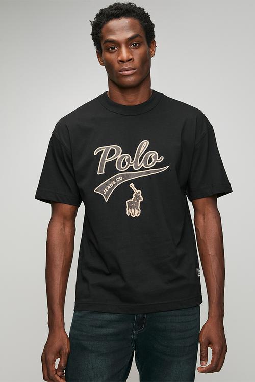 Zeb Pjc Short sleeve Collegiate Logo Tee - Black