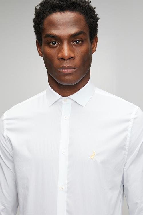 Christian Slim Fit Long Sleeve Shirt Christian - Off White