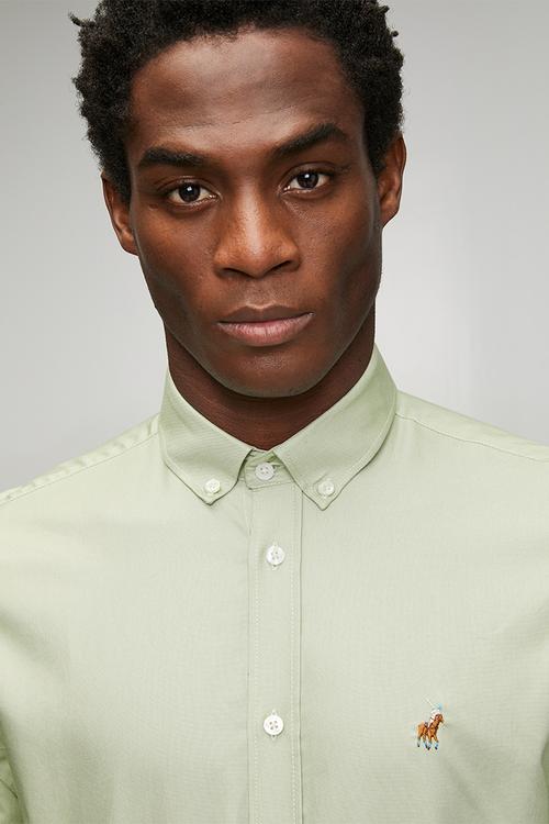 Iman Long sleeve Oxford Shirt Iman - Sage