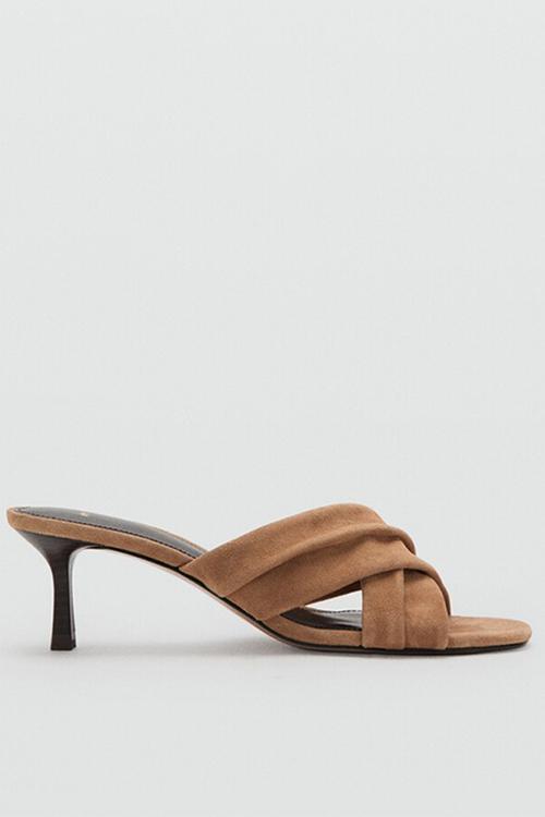Cruce open toe mule - light/pastel brown