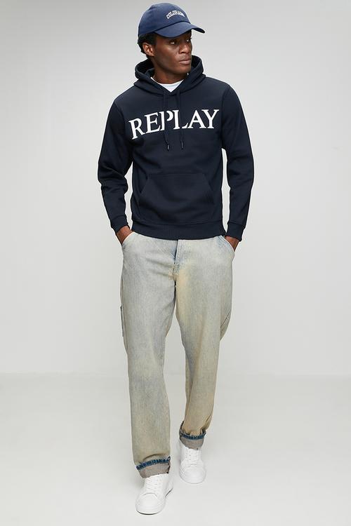 Brushed Fleece Hoodie - Navy 