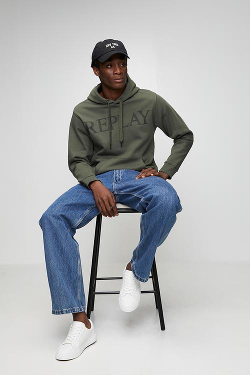 Brushed Fleece Hoodie - Green 
