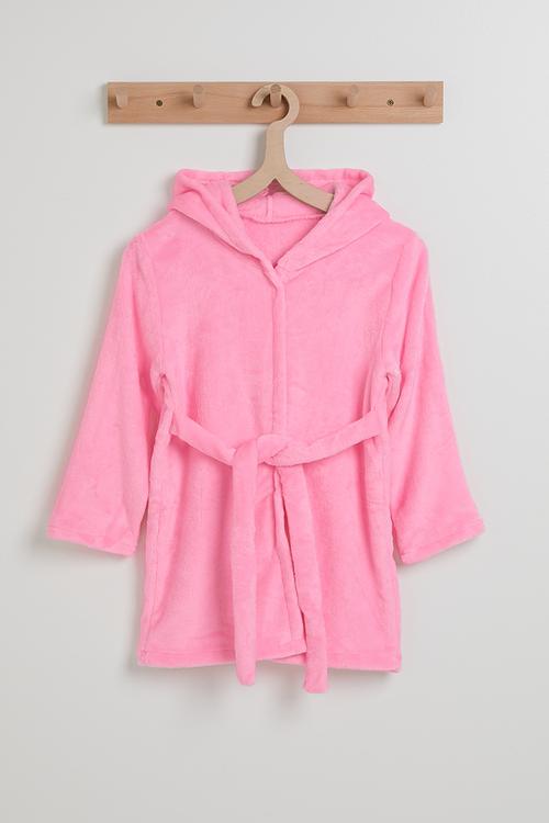 Hooded night gown - pink