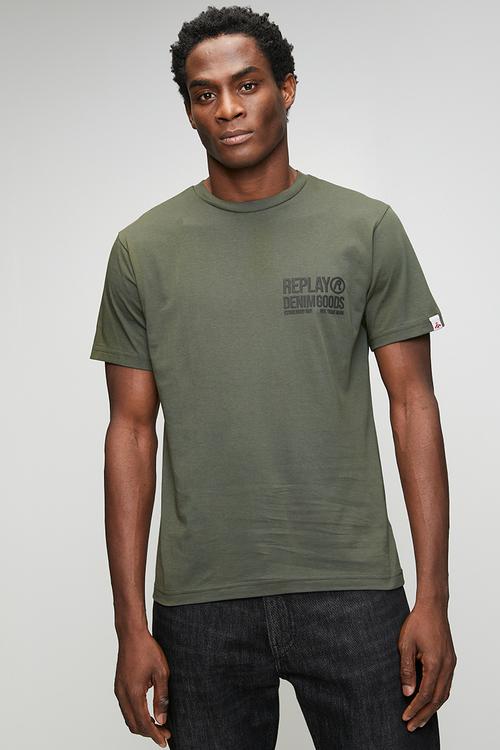 Piece Dyed Organic Cotton Jersey T-shirt - Green 