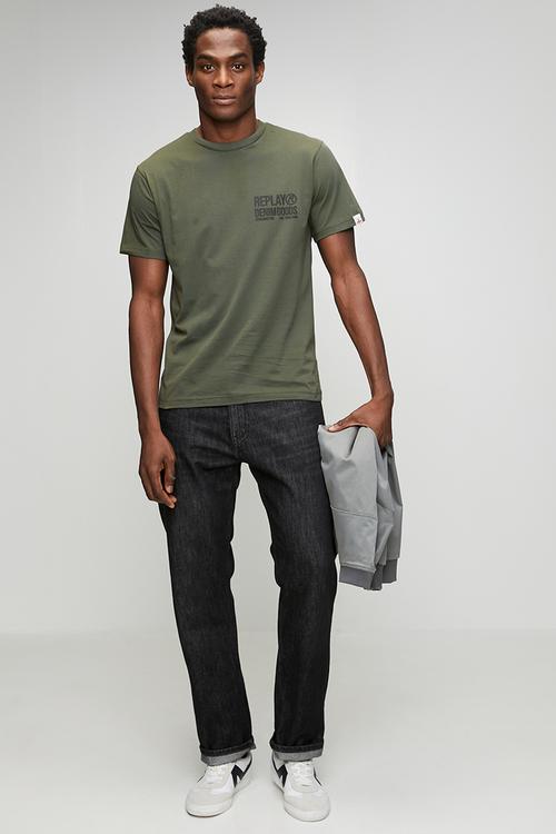 Piece Dyed Organic Cotton Jersey T-shirt - Green 