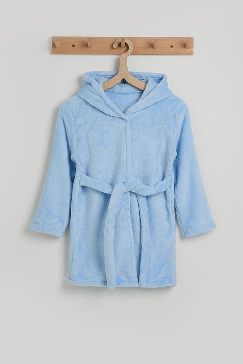 Plush night gown - sky blue