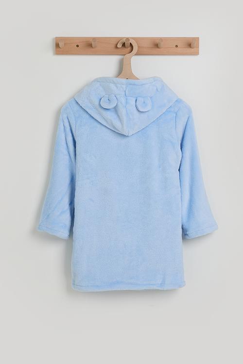 Plush night gown - sky blue