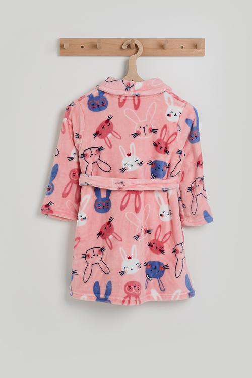 Bunny aop gown - pink