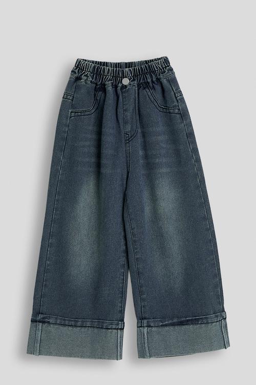 Cuffed jeans - medium blue