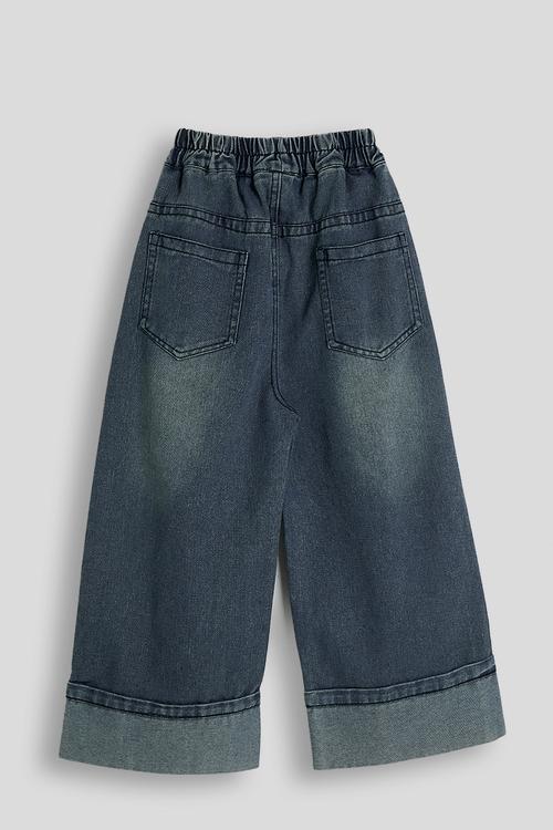 Cuffed jeans - medium blue