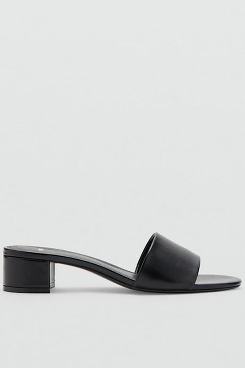 Luca1 open toe mule - black