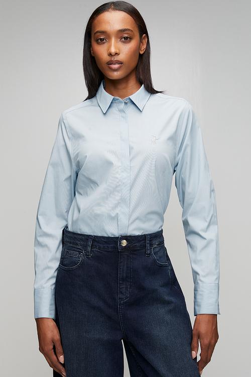 Wmn Jamie Ls Shirt - Sky Blue