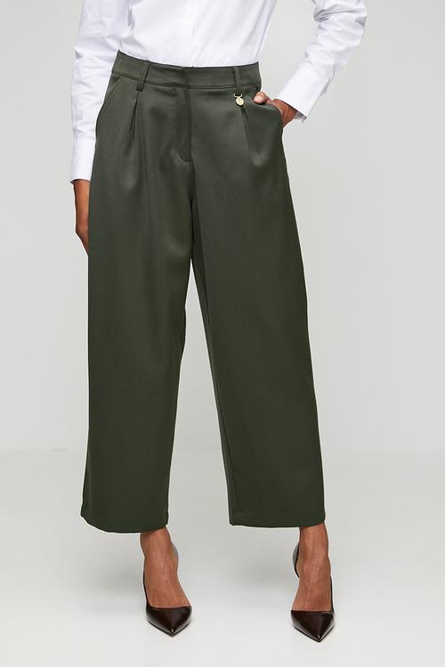 Wmn Yuri Wool Pant - Olive