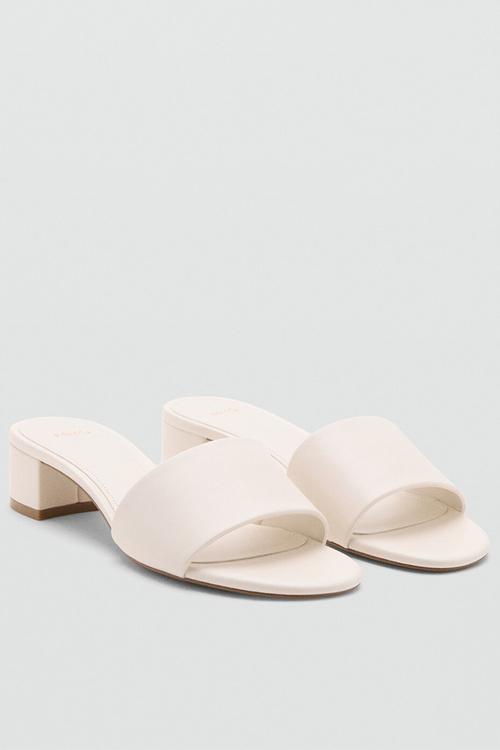 Luca open toe mule - light beige