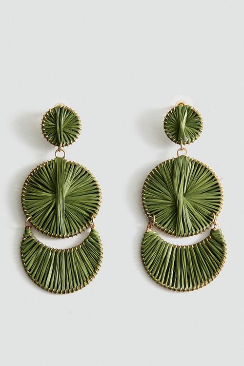 Magda Earrings - Light Green
