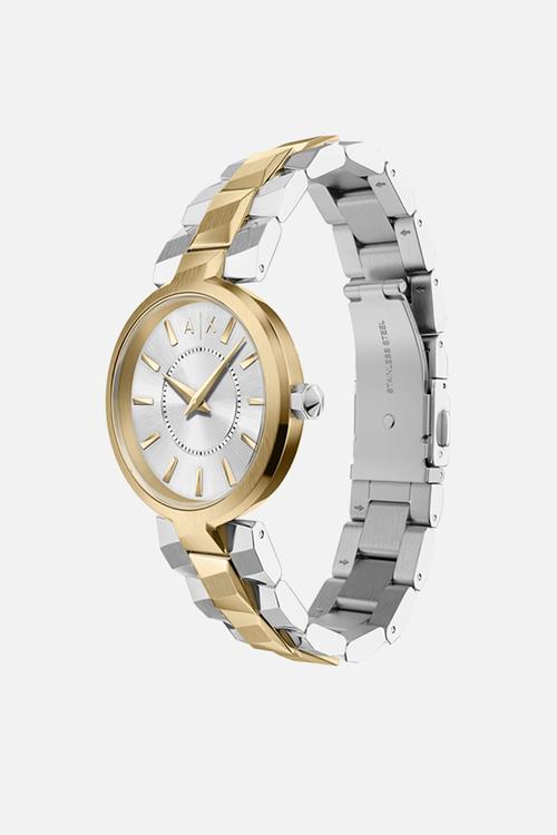 2-Tone Stainless Steel Watch  Ax4406 Watch - Silver/Gold