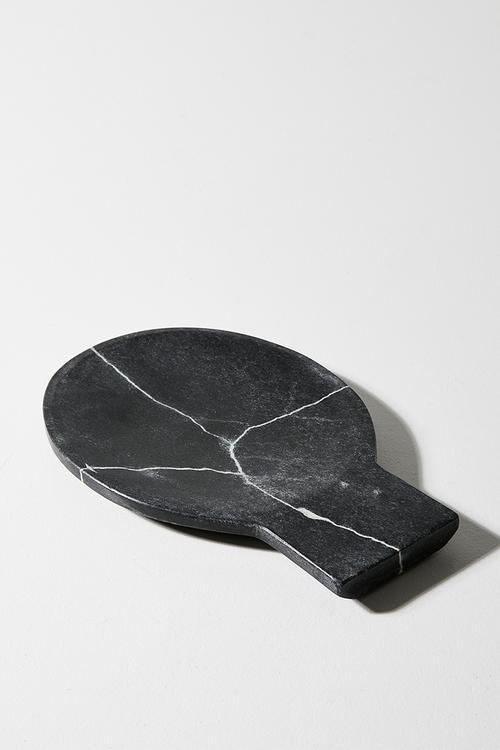 Marble Spoon Rest Black