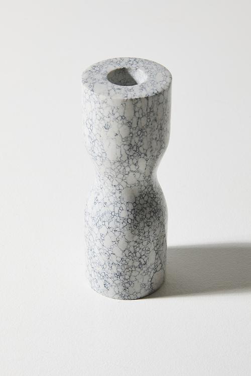 Marble Candle Holder Set 2 - grey