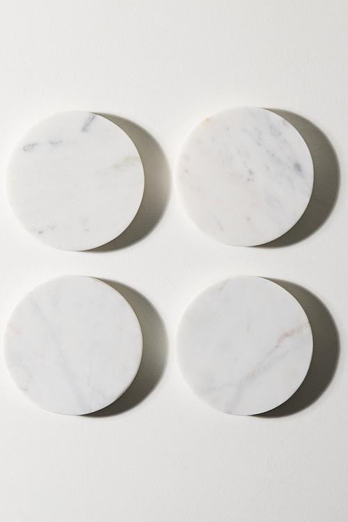 Coaster set of 4 Bianco