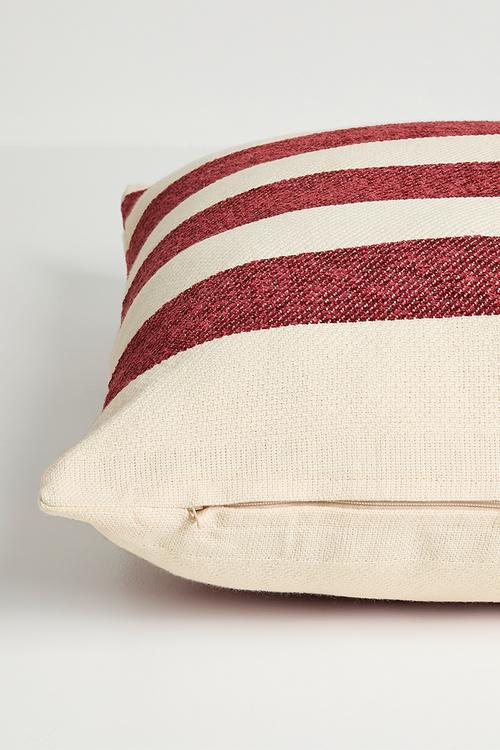 Chenille Stripe Scatter - Garnet