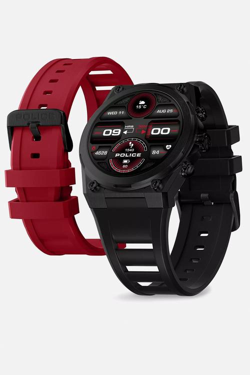 IP Blk Case Blk amoled screen Silicone - Black/Red