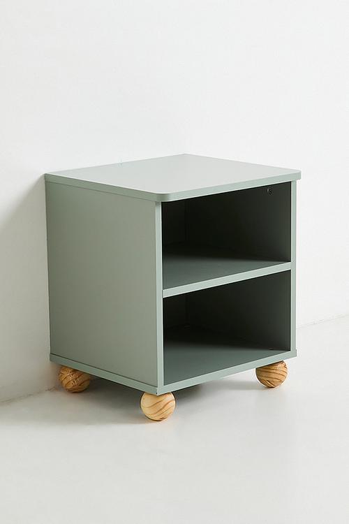 Kinder Cube Bedside Table - Mint