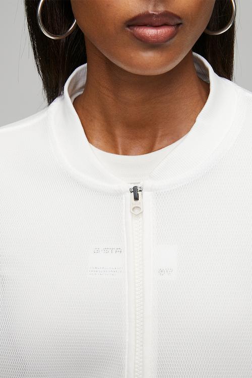 Meshy binding jacket wmn - milk