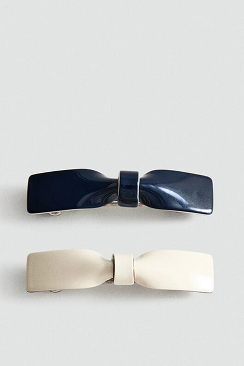 Azur Hair Clips - Navy & Neutral