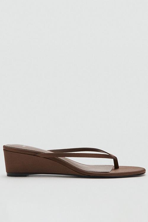 Bombay open toe mule - dark brown