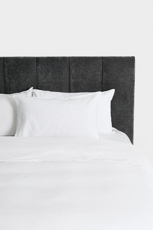 Fluted Headboard - Charcoal