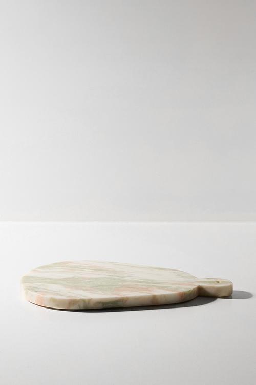 Organic Marble Chopping Board - Green & White