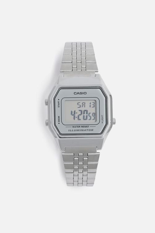 Retro digital watch - silver
