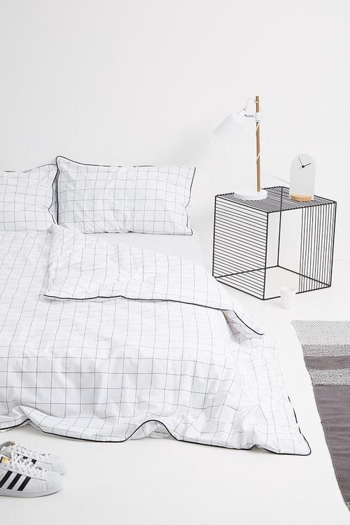 Grid duvet set