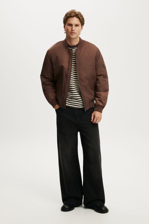 Classic Bomber Jacket - Burnt Rust