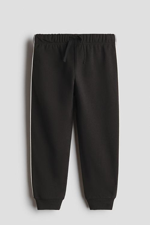 Printed joggers - black