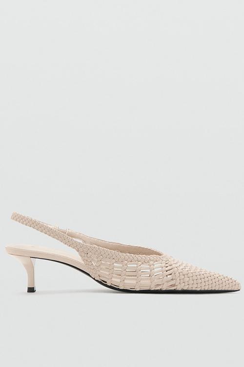Mot closed toe slingback - light beige