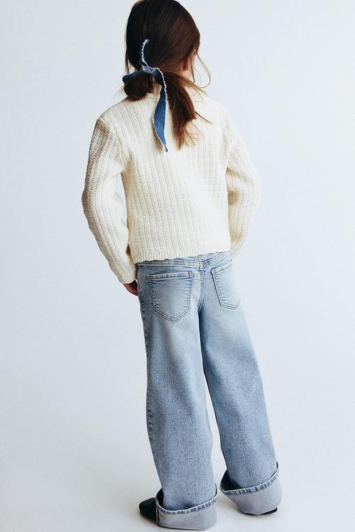 Superstretch wide leg jeans - light denim blue