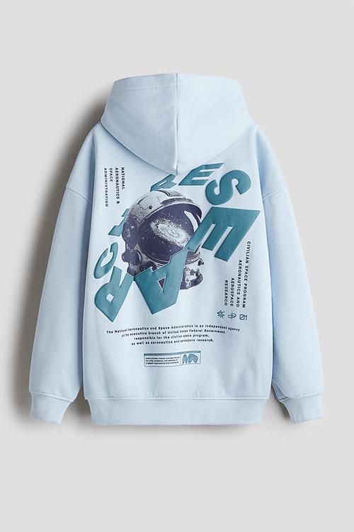Hoodie - light blue/nasa
