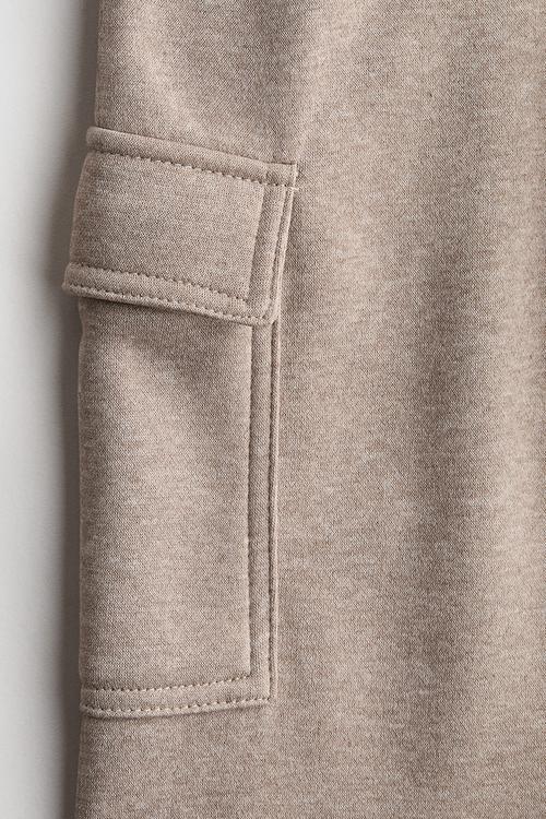 Cargo joggers - light brown marl