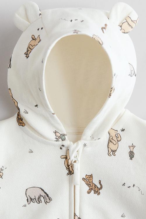 Sweatshirt romper suit - cream/winnie the pooh