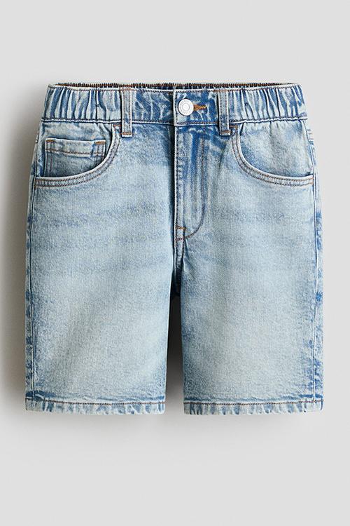 Relaxed fit denim shorts - light denim blue