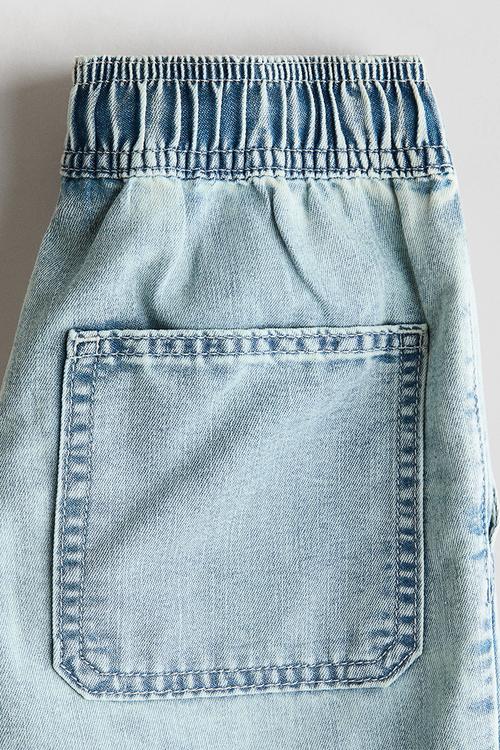 Straight denim joggers - light denim blue