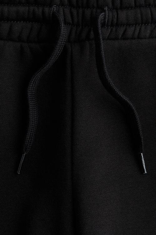 Brushed-inside joggers - black