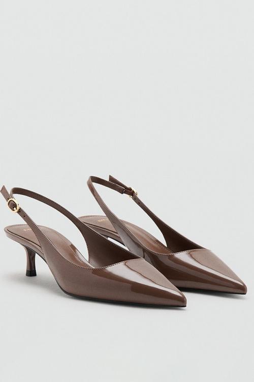 Mona slingback heel - dark brown