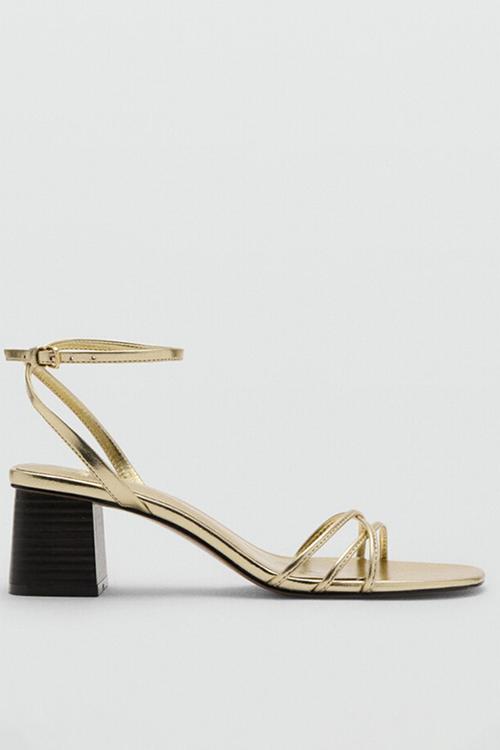 Ray ankle strap - gold