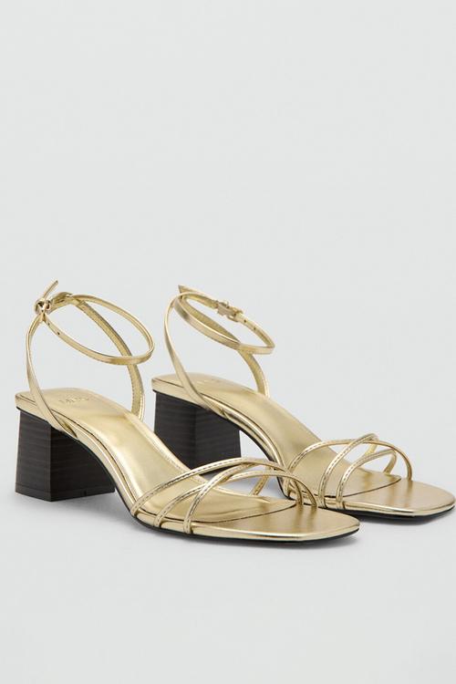 Ray ankle strap - gold