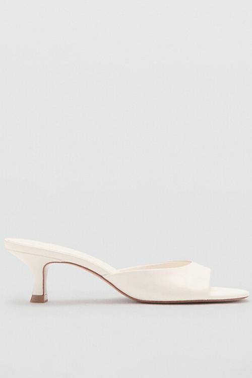 Sandy open toe mule - light beige