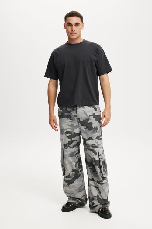 Super Baggy Cargo Pant - Grey Camo